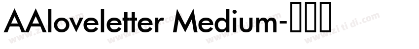 AAloveletter Medium字体转换